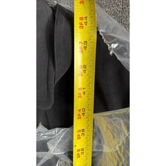 Twinhill Coat Mens 36R Black Hooded Fly Front Thinsulate Lined Overcoat Jacket - Picture 10 of 11